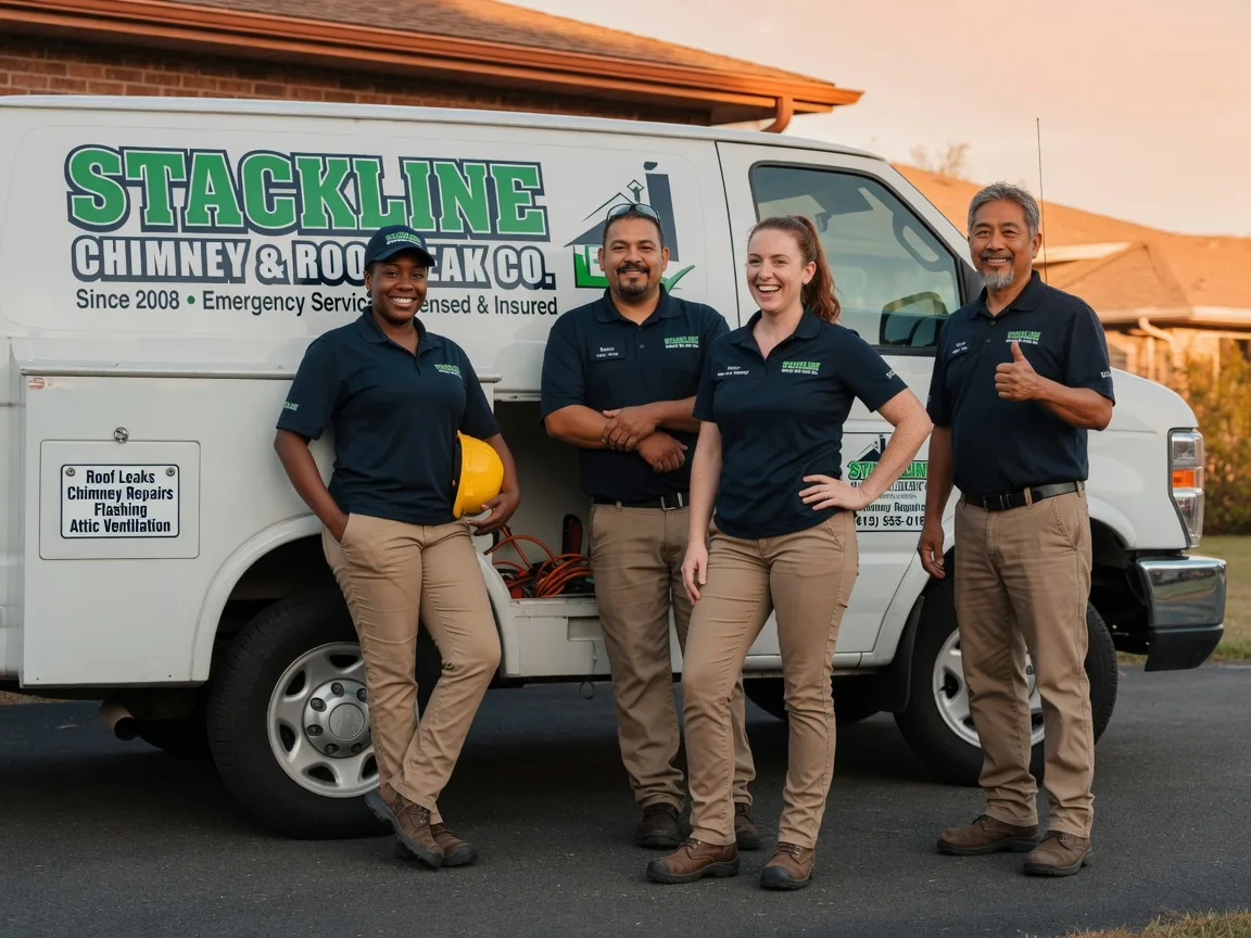 Chimney flashing repair company in Kingston, OK